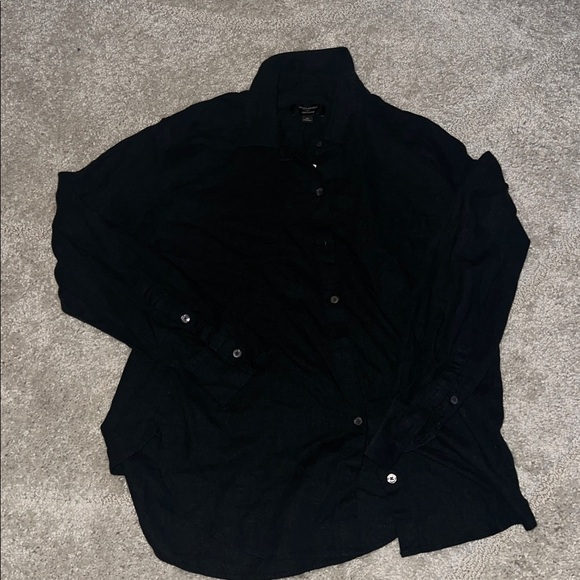 PERFECT LINEN-BLEND SHIRT - Picture 5 of 6